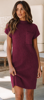 Ribbed Knit Sweater Dress