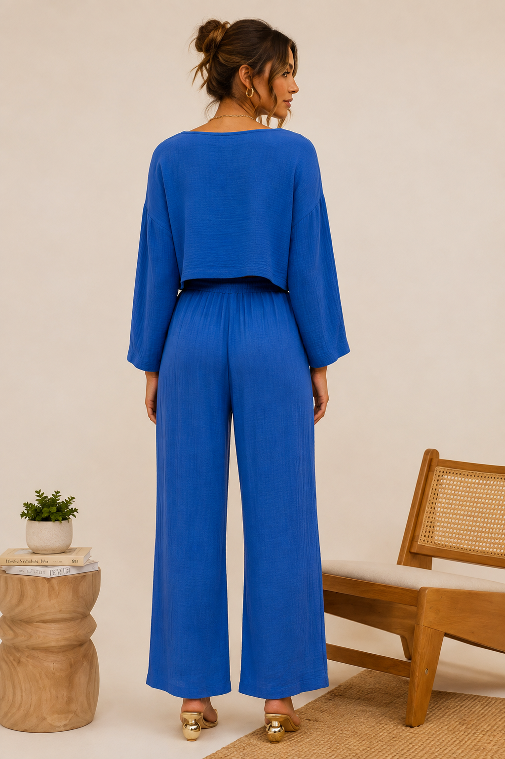 Cobalt Blue Two-Piece Set