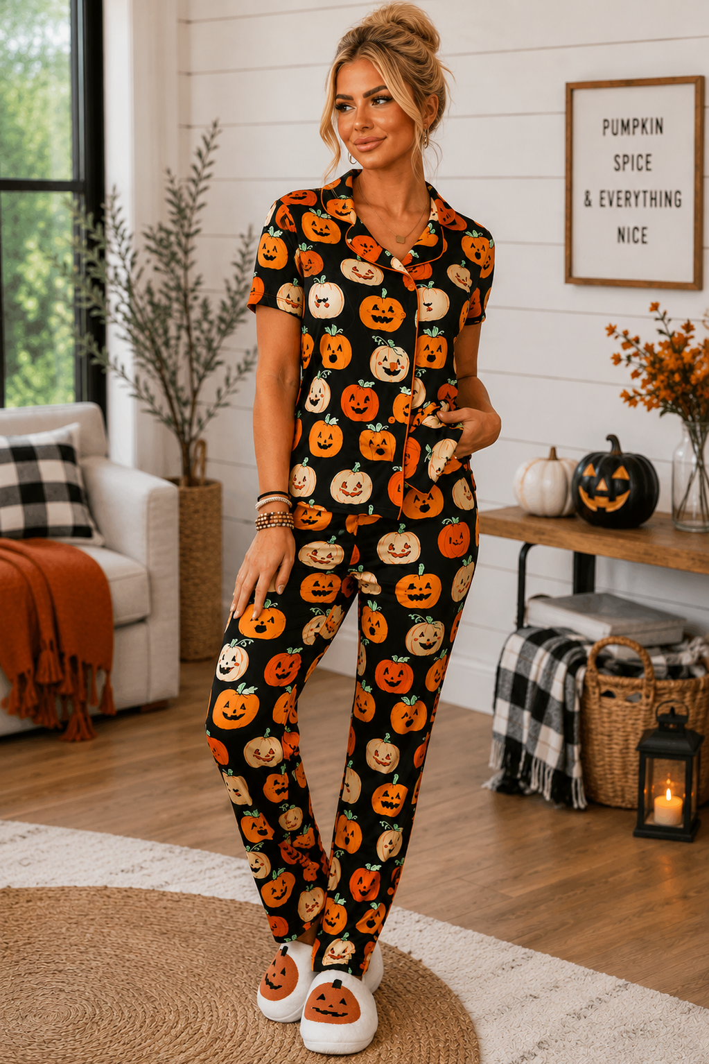 Pumpkin Pajama Set