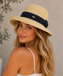 Bow Adorned Cloche Bucket Sunhat