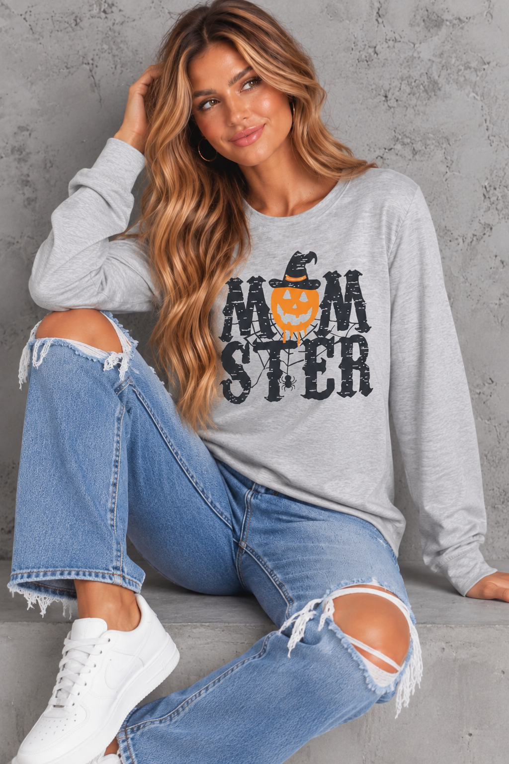 "Mom-ster" Graphic Sweatshirt