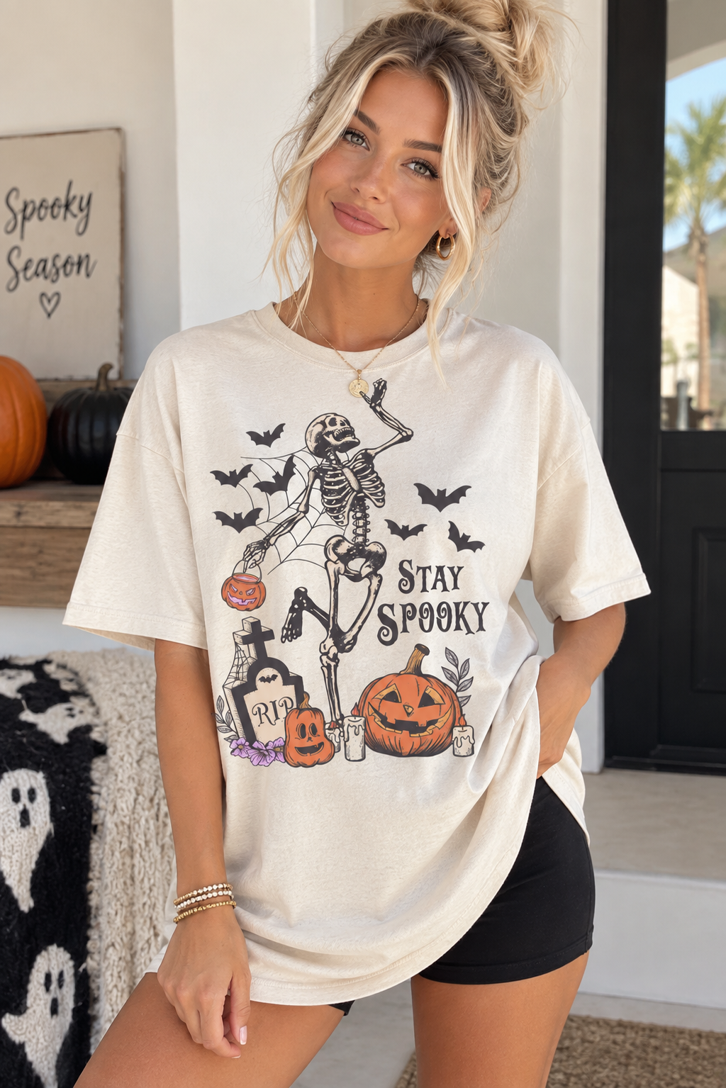Stay Spooky Skeleton Tee