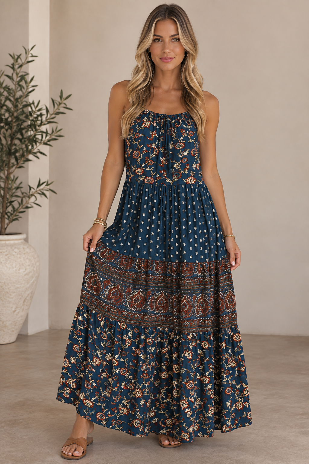 Boho Floral Maxi