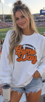 Chenille Game Day Football Sweatshirt
