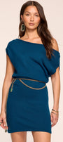 Ramy Brook Chet Off-The-Shoulder Sweater Mini Dress