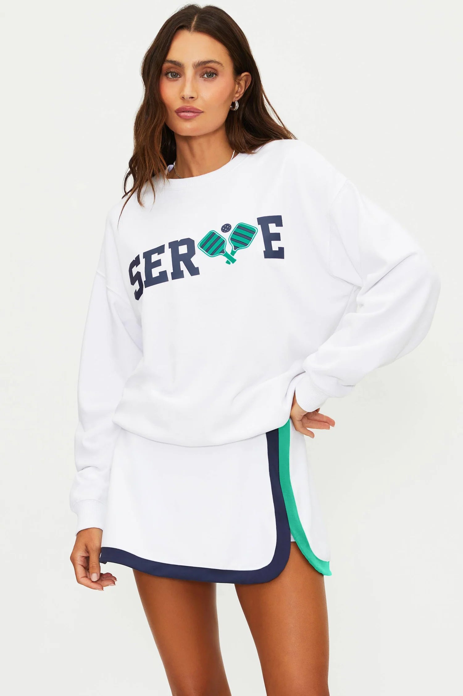 Beach Riot Devyn Oversized Sweatshirt Serve