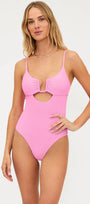 Beach Riot Lindy One Piece Peak Pink