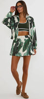 Beach Riot Clyde Skirt Banana Palms