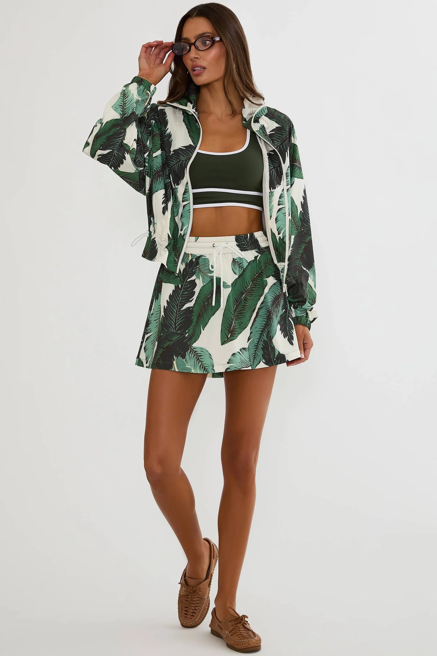 Beach Riot Clyde Skirt Banana Palms