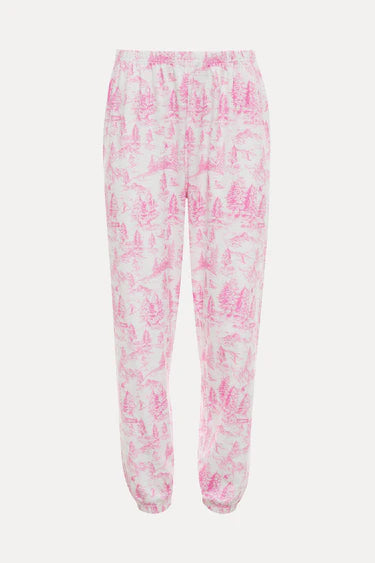 Beach Riot Georgie Pant Powder Pink Toile