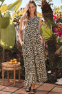 Contrast Trim Leopard Maxi Florida Girl Fashion Boutique