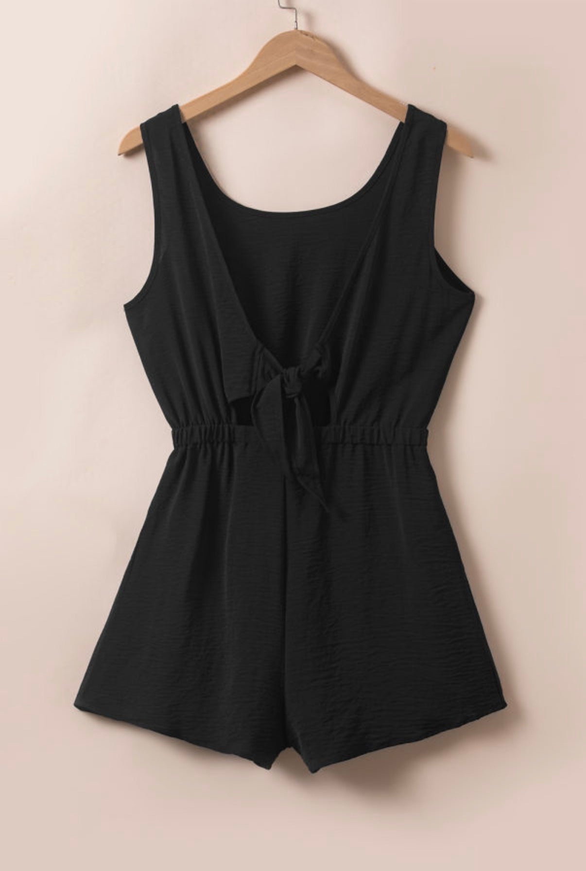 Midnight Tie-Back Romper