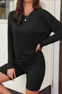 Black Ribbed Lounge Set Florida Girl Fashion Boutique