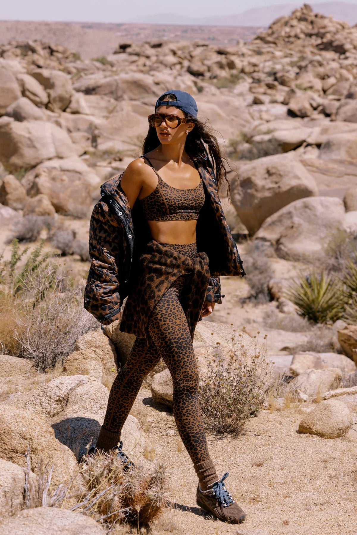 Beach Riot Piper Legging Caramel Leopard