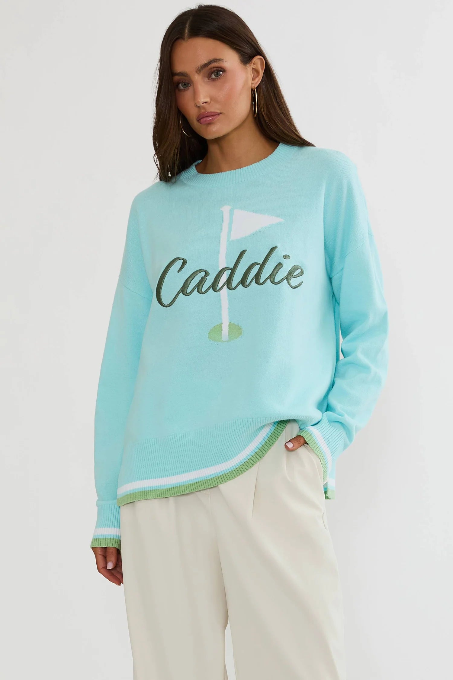 Beach Riot Callie Sweater Misty Morning