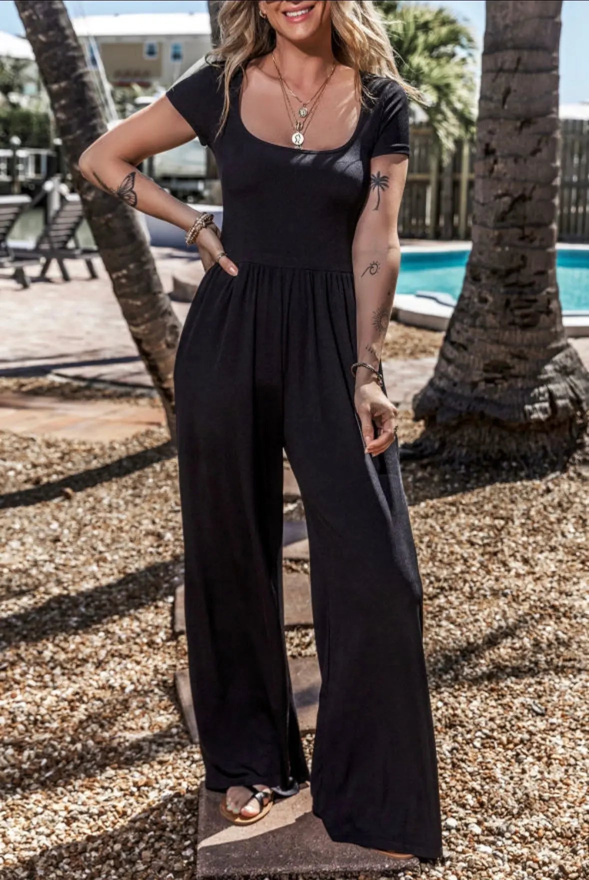 Black High Waisted Jumpsuit Florida Girl Fashion Boutique