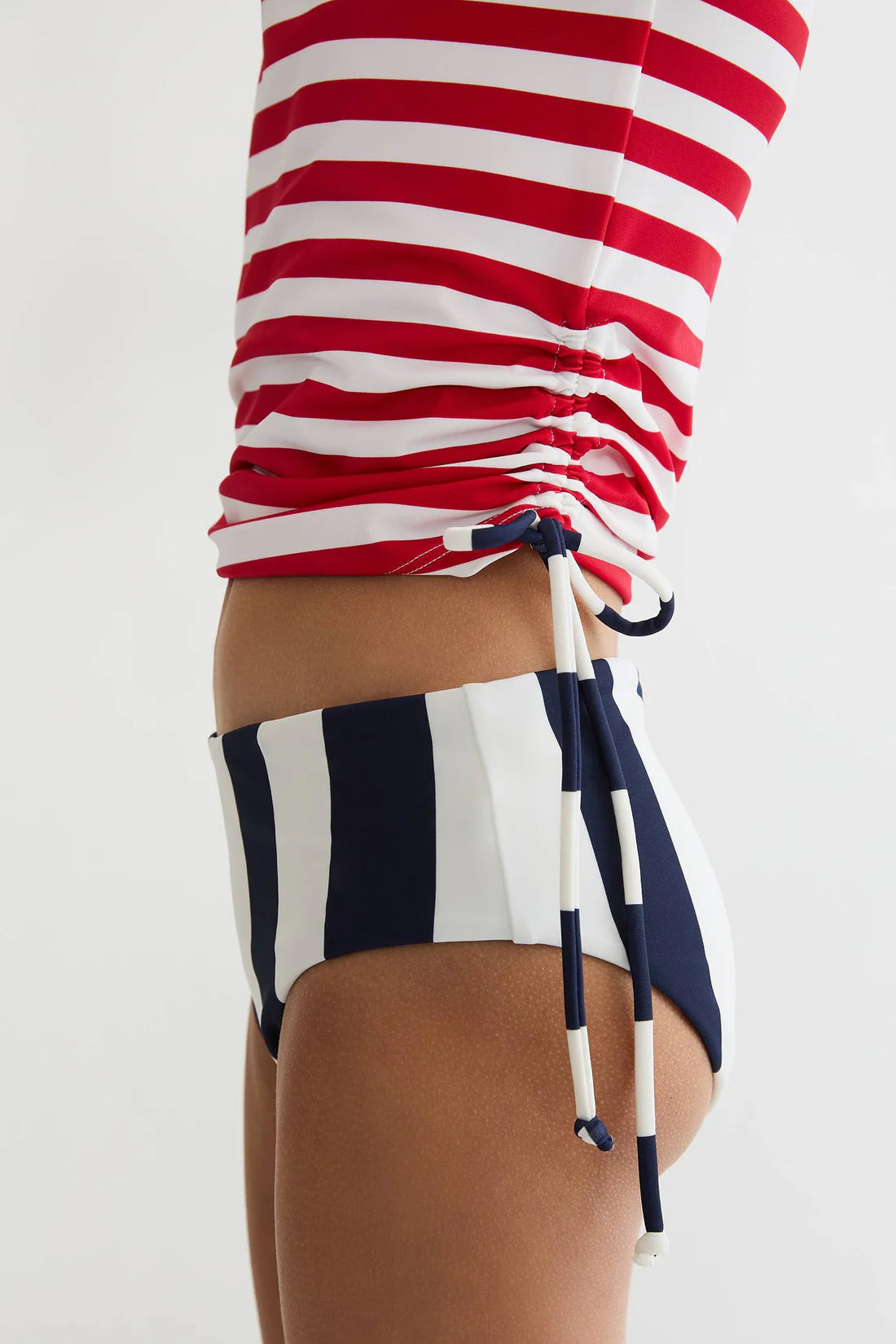 Beach Riot Little Addie & Janie Set Star Spangled Stripes