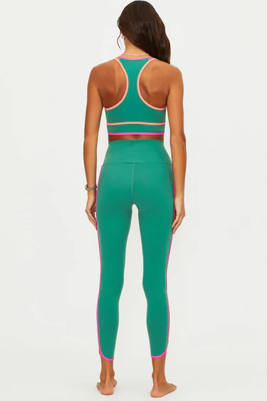 Beach Riot Nella Legging Rally Green Colorblock
