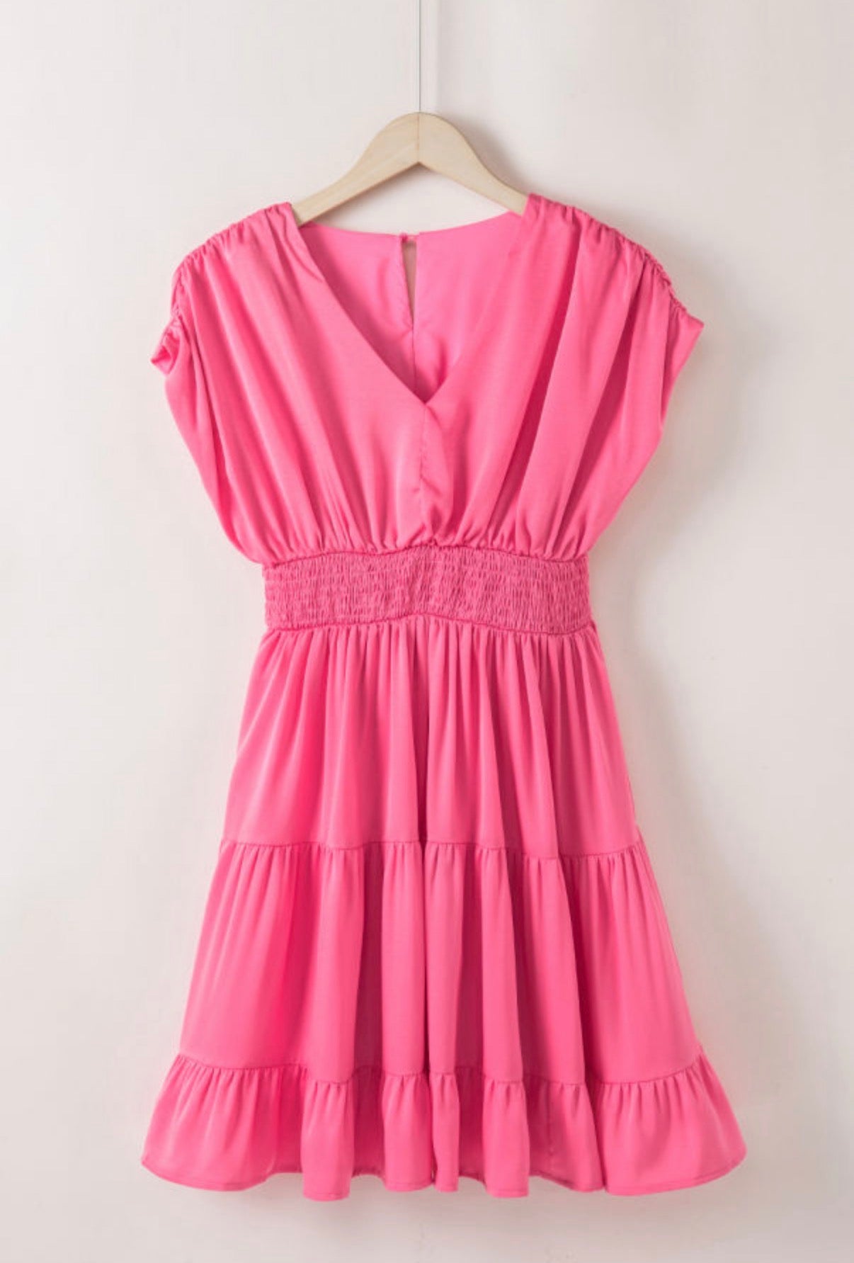 Pretty in Pink Smocked Mini Dress