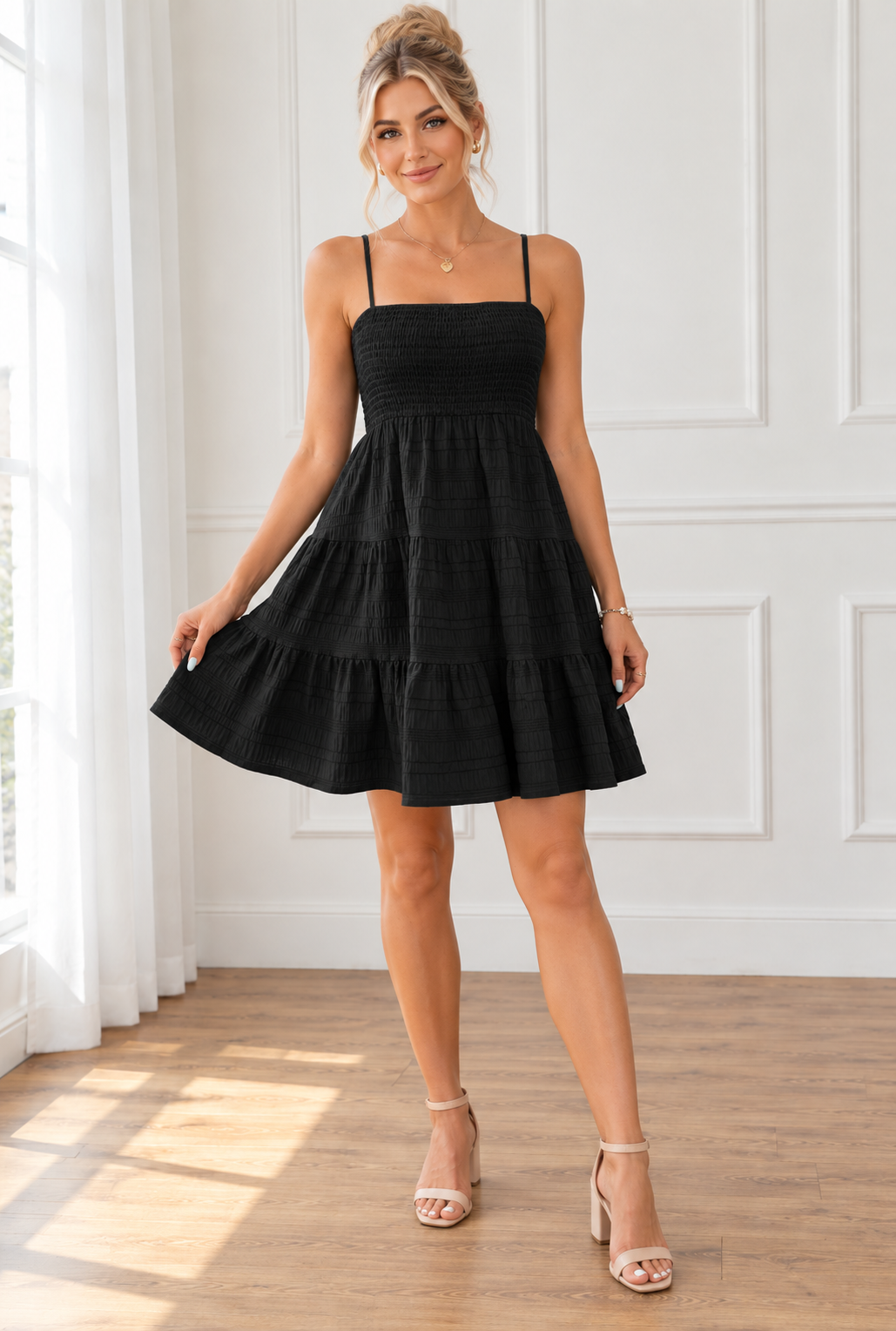 Midnight Stroll Mini Dress
