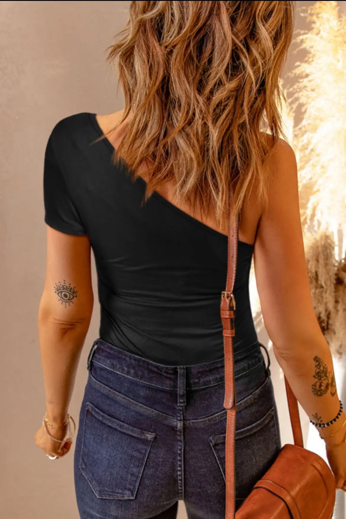 One Shoulder T-Shirt Bodysuit Florida Girl Fashion Boutique