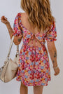 Puff Sleeve Floral Mini Florida Girl Fashion Boutique