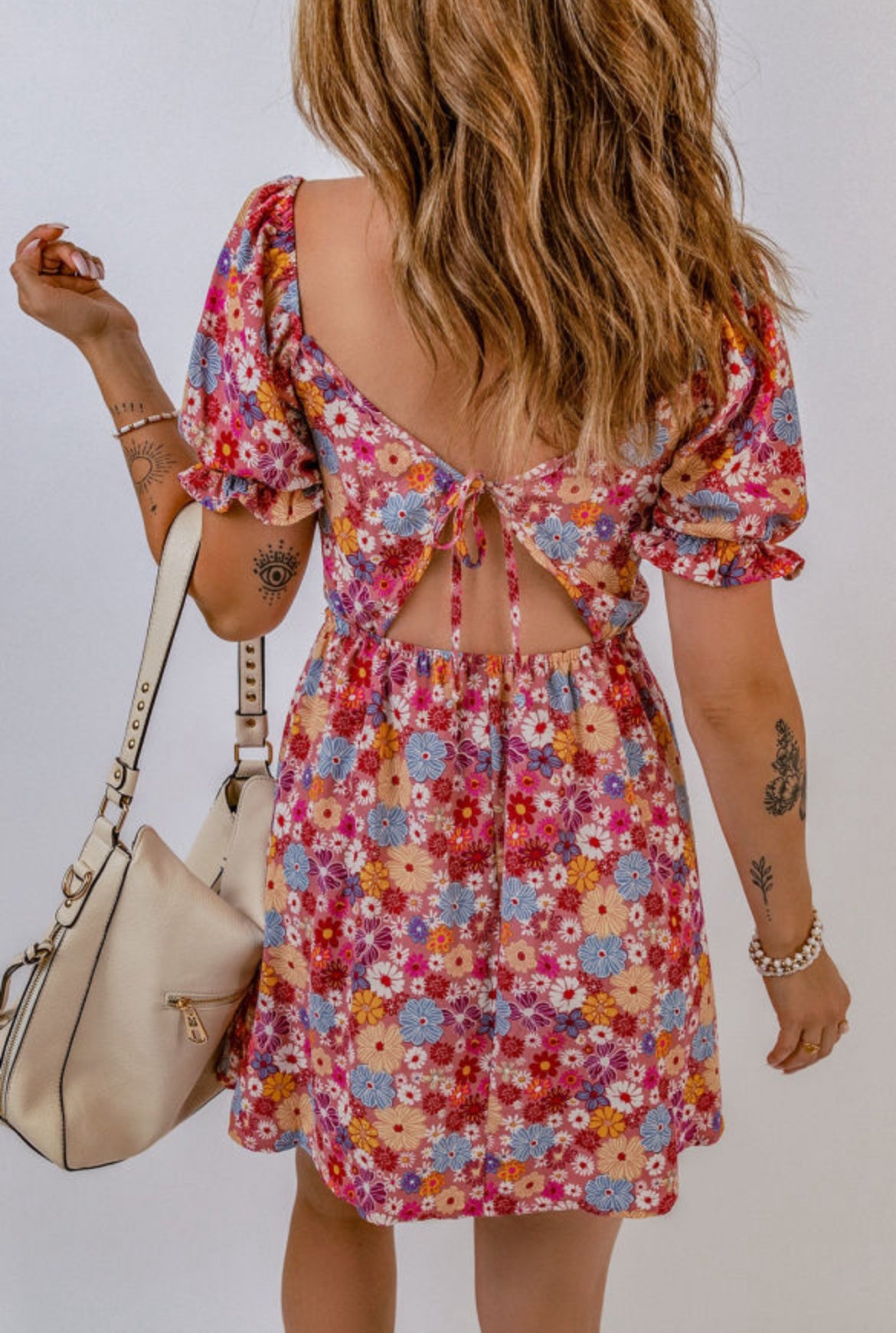 Puff Sleeve Floral Mini Florida Girl Fashion Boutique