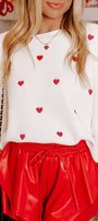 Heart Spotted Sweater Florida Girl Fashion Boutique