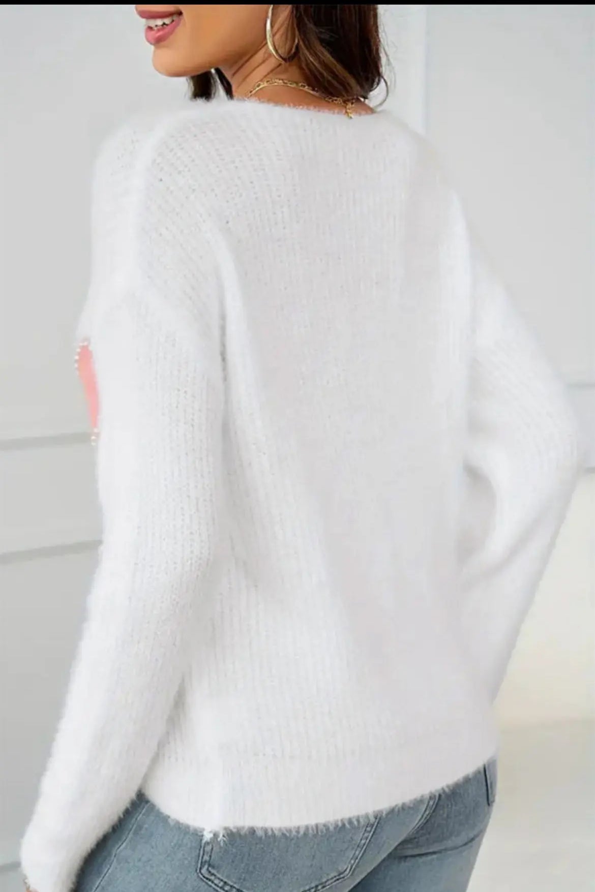 Pearl Trim Heart Sweater Florida Girl Fashion Boutique