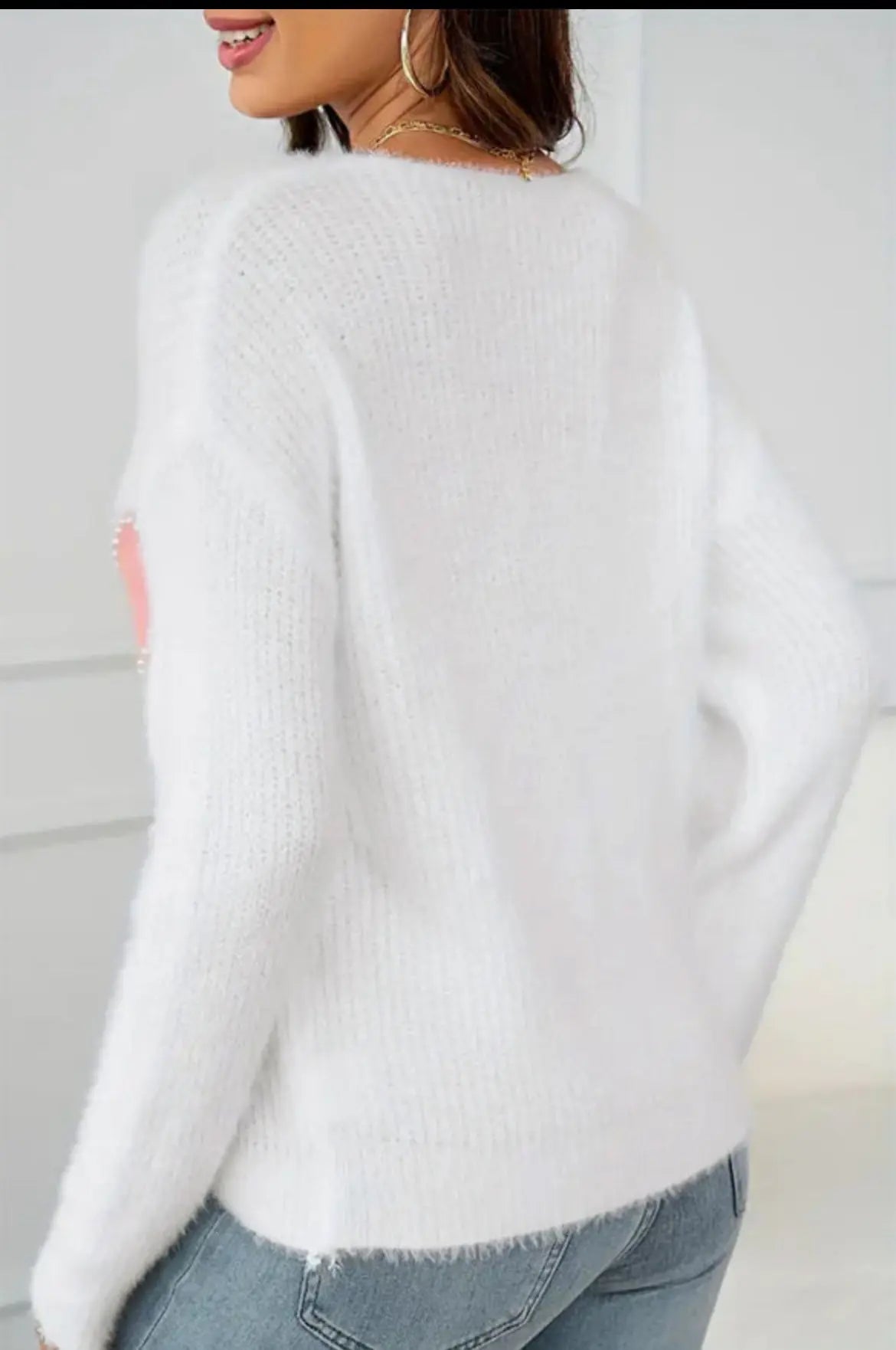 Pearl Trim Heart Sweater Florida Girl Fashion Boutique