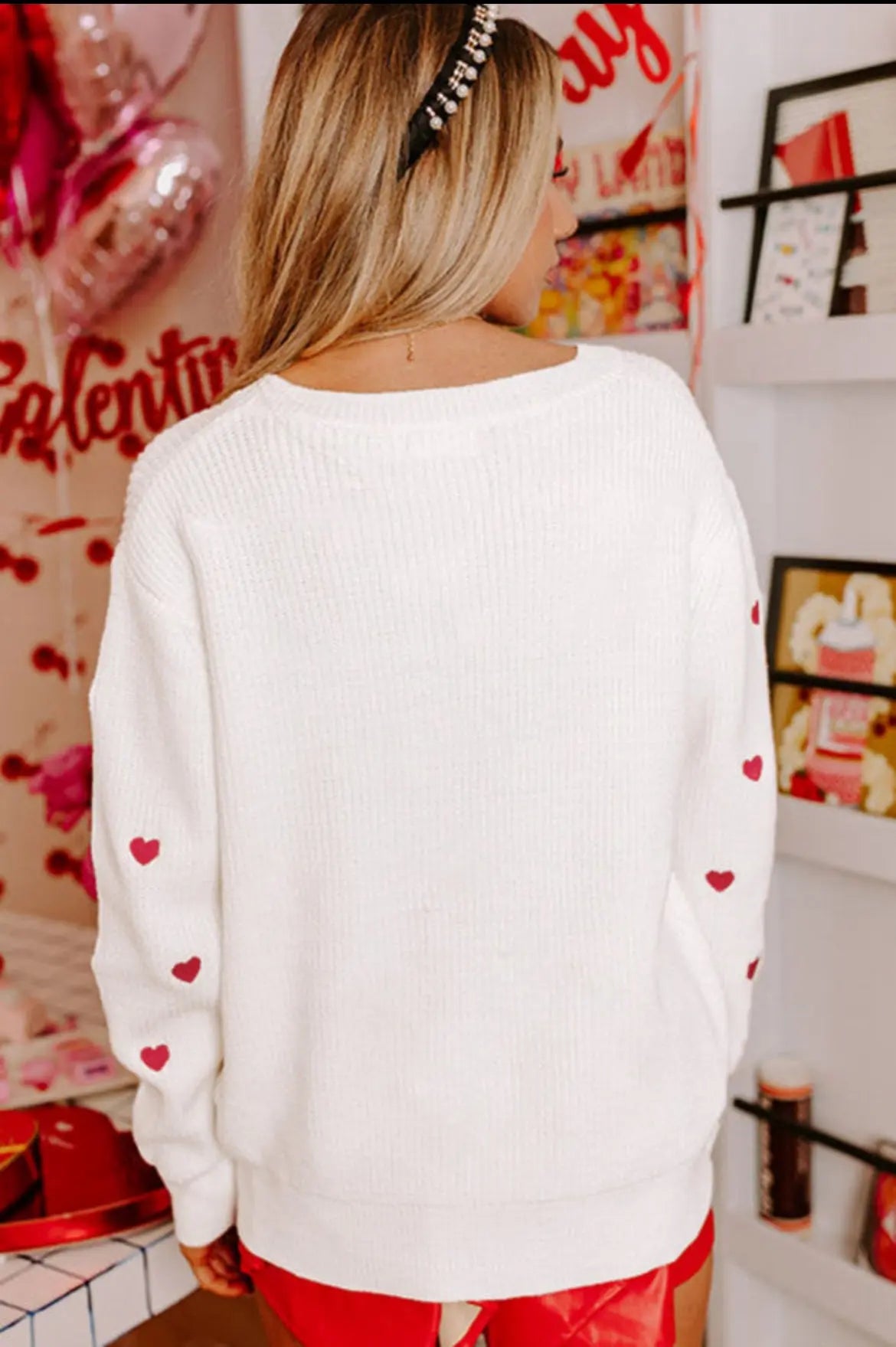 Heart Spotted Sweater Florida Girl Fashion Boutique