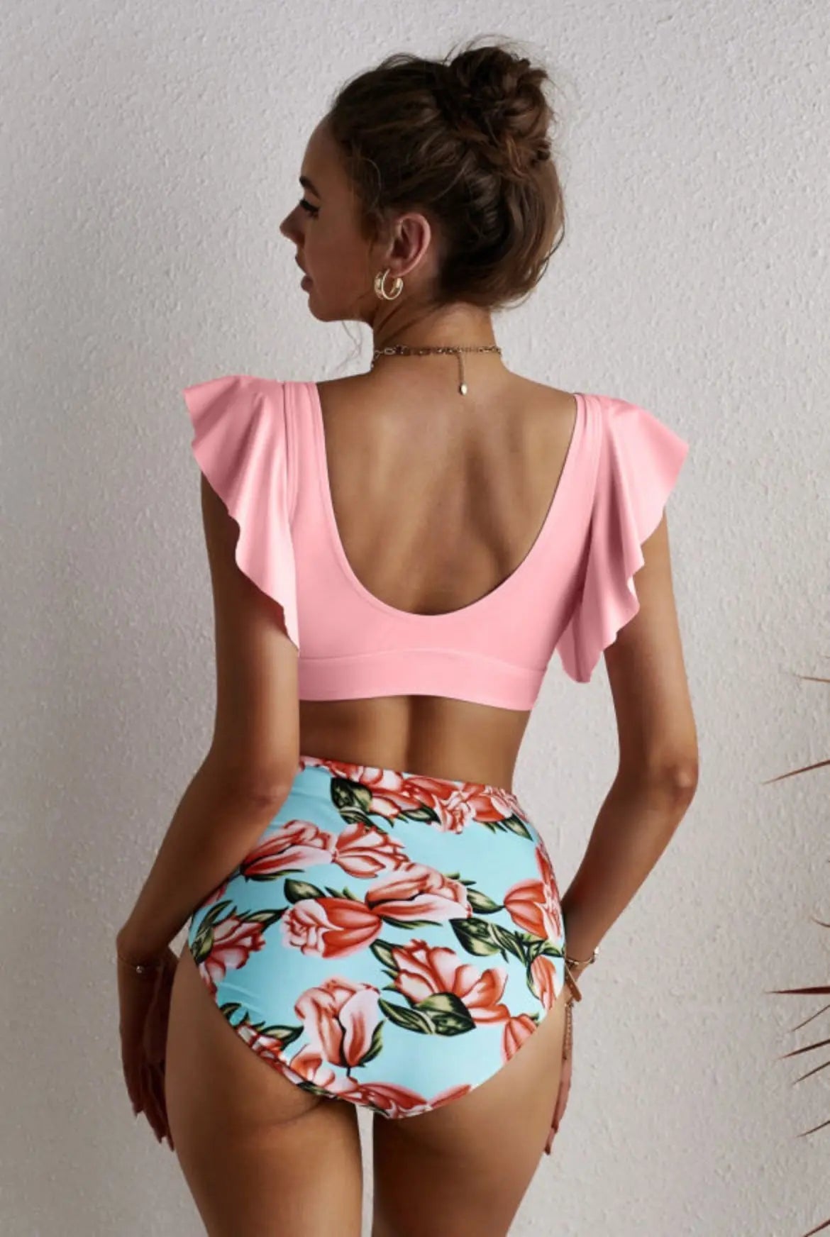 Floral Ruffled Bikini Set Florida Girl Fashion Boutique