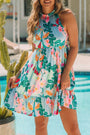 Sky Blue Mock Neck Mini Florida Girl Fashion Boutique