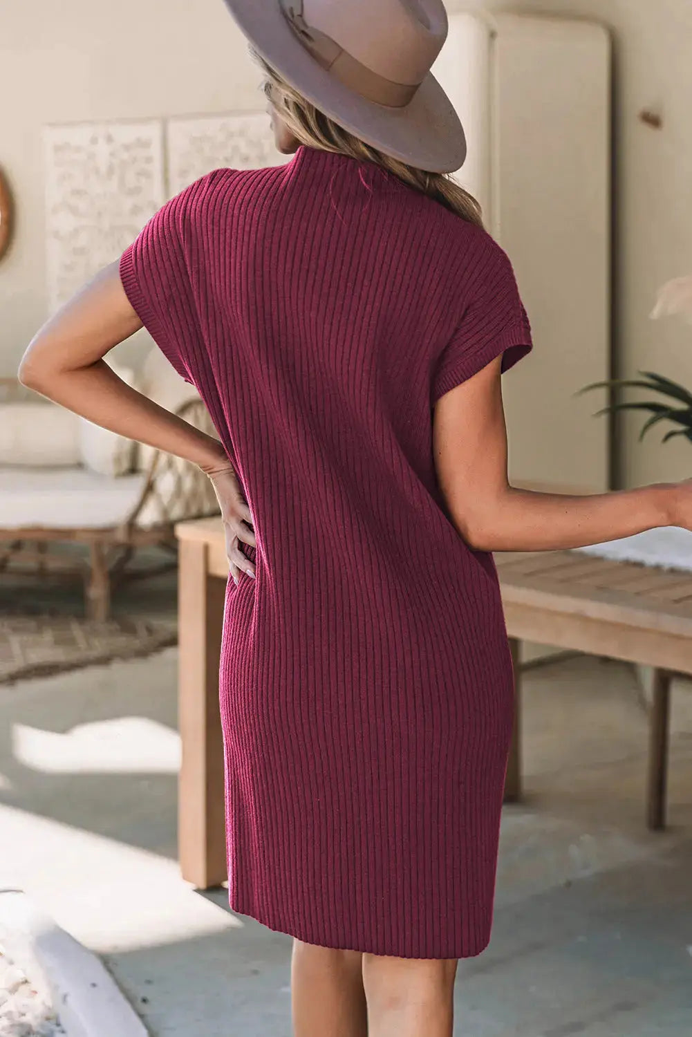 Ribbed Knit Sweater Dress Florida Girl Fashion Boutique