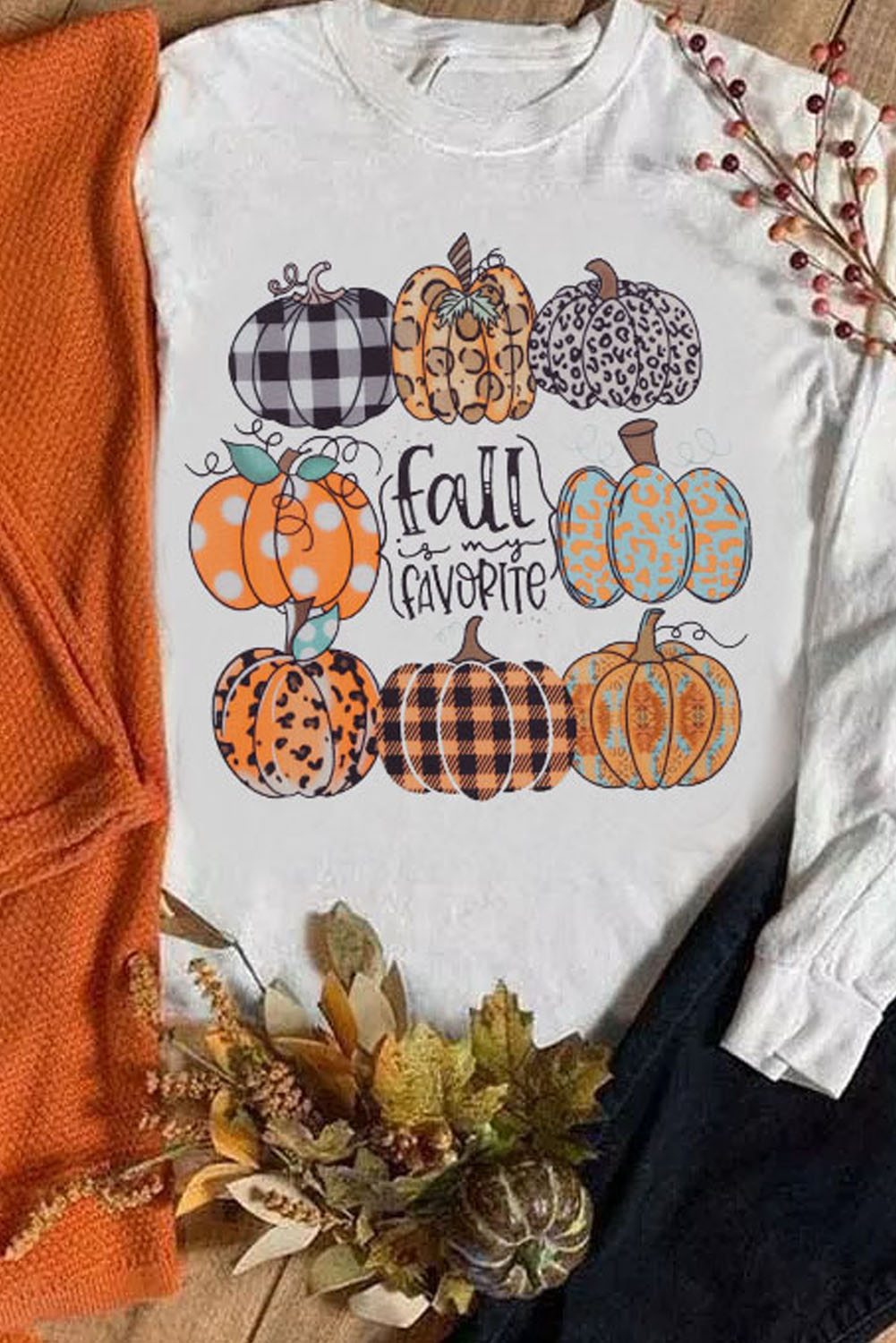 Pumpkin Print Sweatshirt Florida Girl Fashion Boutique