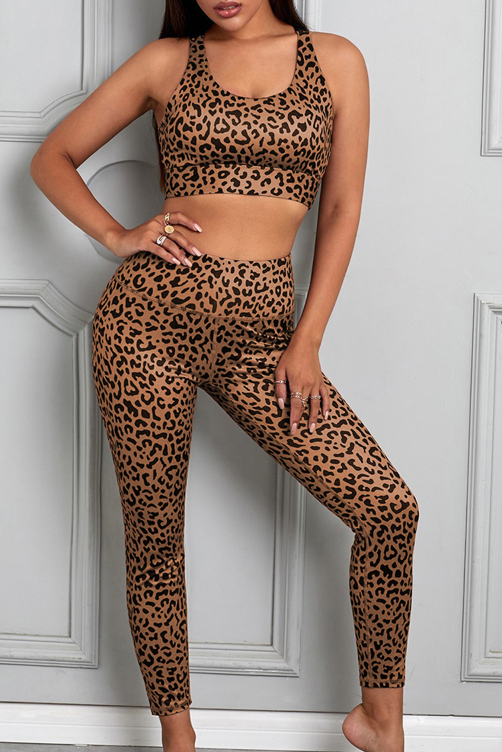 Leopard Athletic Leggings Florida Girl Fashion Boutique