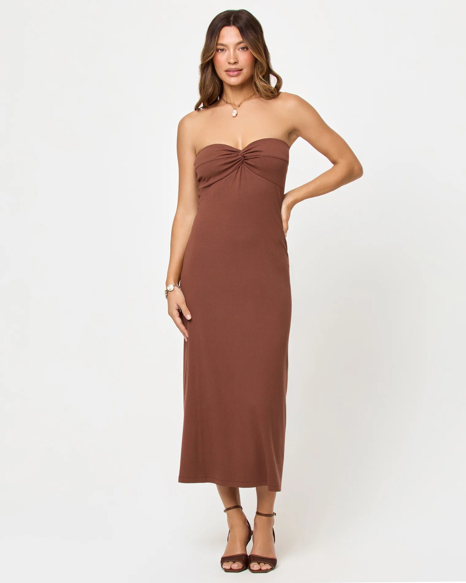 LSPACE Lisette Dress - Cafe