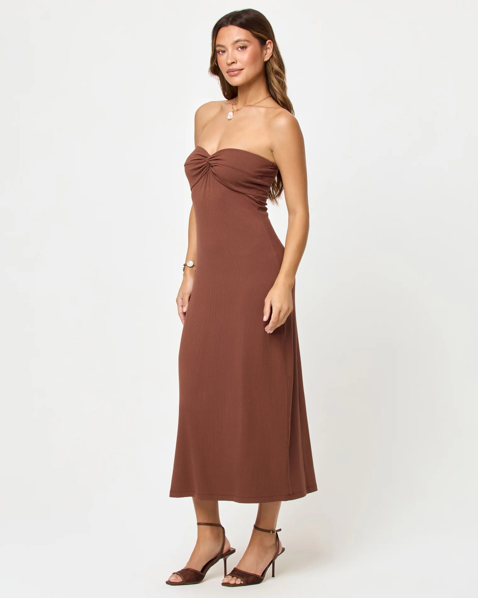 LSPACE Lisette Dress - Cafe
