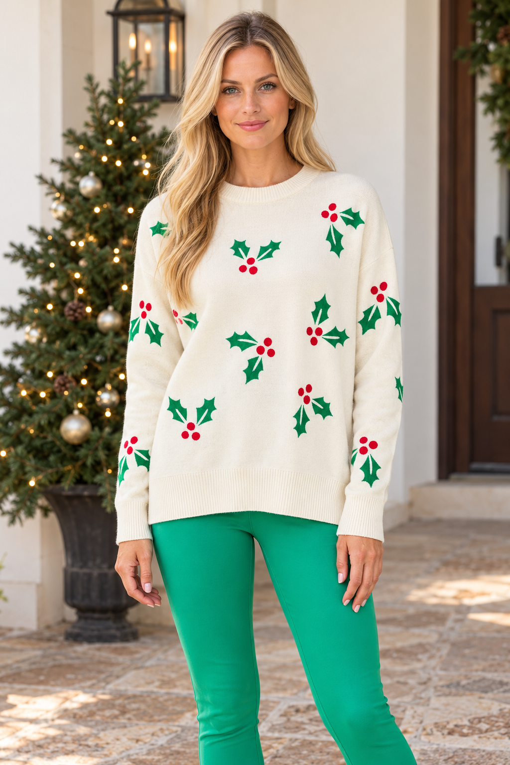 Beach Riot Callie Sweater Frosted Holly