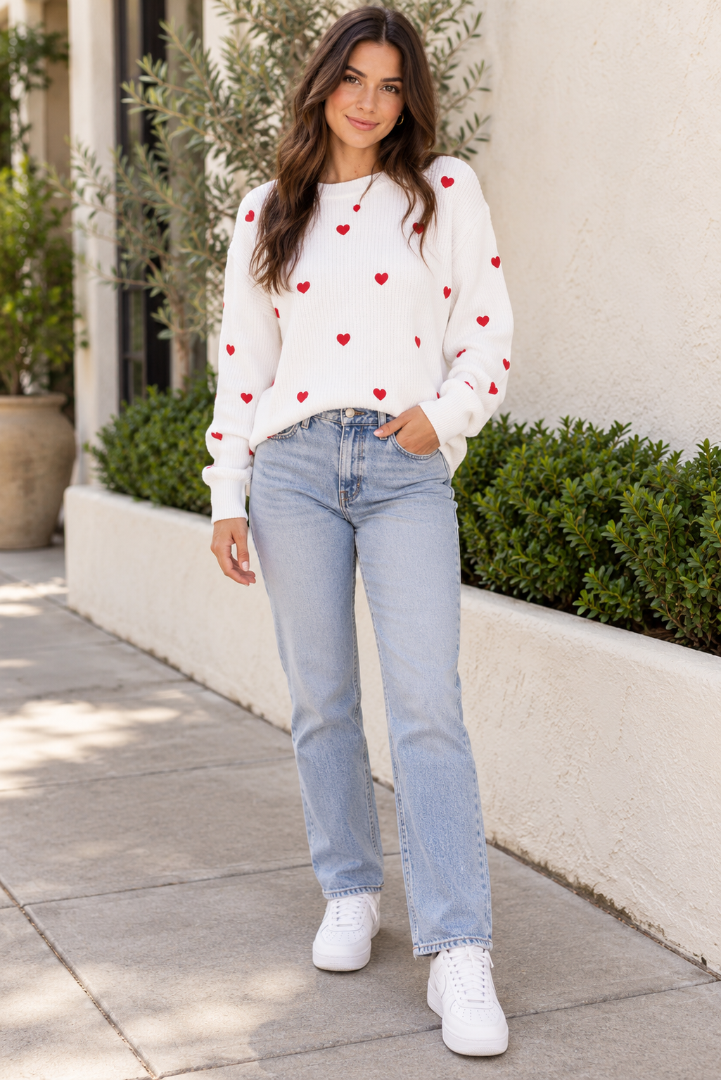 Heart Spotted Sweater