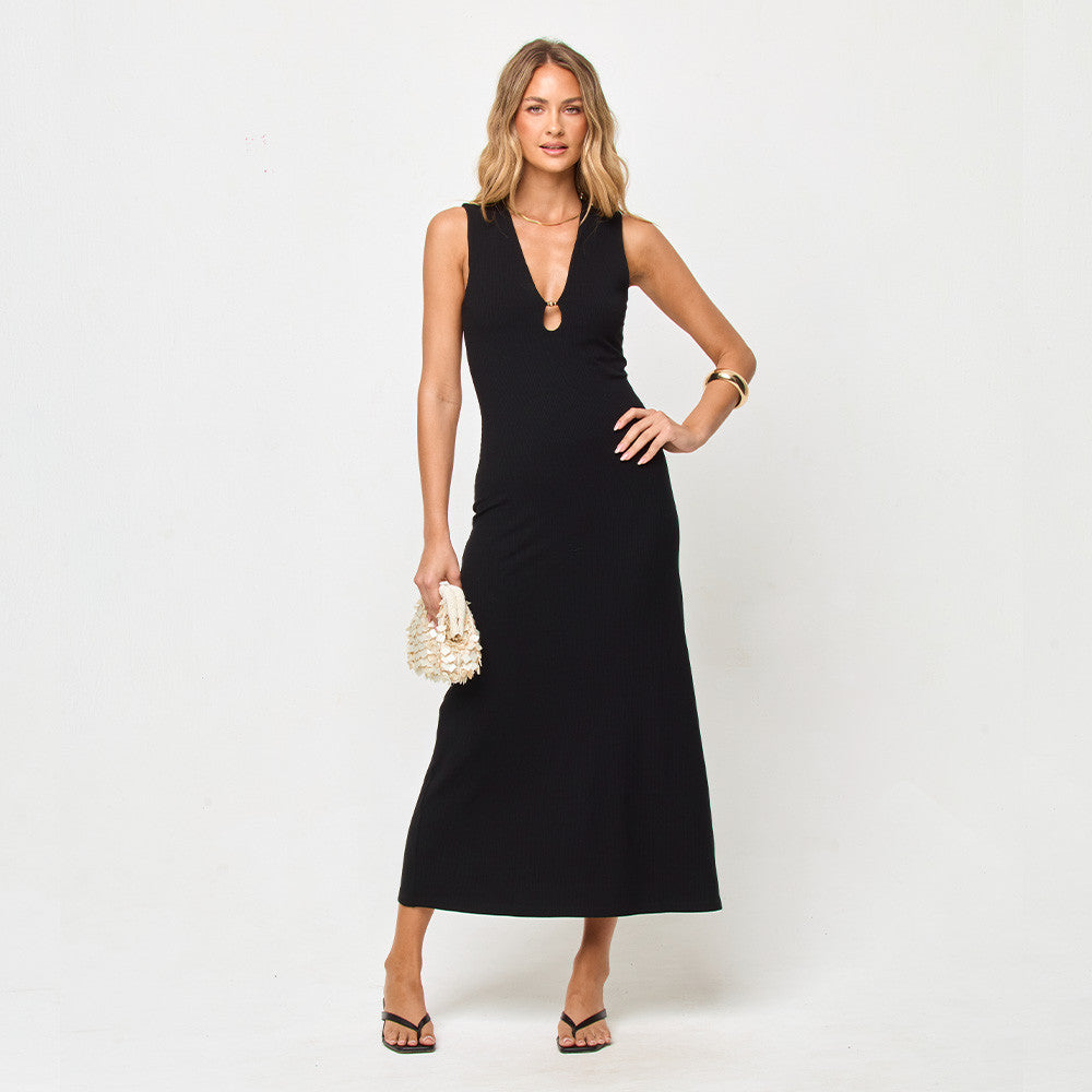 LSPACE Yuki Maxi Dress Black