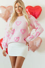 Bubble Heart Sweater Florida Girl Fashion Boutique