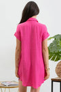Collard Button Down Tunic Dress Florida Girl Fashion Boutique