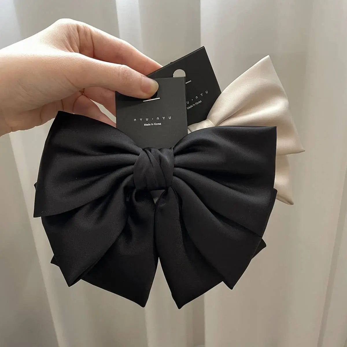 Satin Black Bow ACCITY