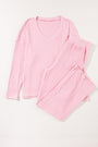 Light Pink Ribbed 2 Piece Set Florida Girl Fashion Boutique