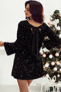 Velvet Sequin Mini Dress Florida Girl Fashion Boutique