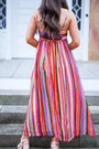 Striped Smocked Back Boho Maxi Dress Florida Girl Fashion Boutique