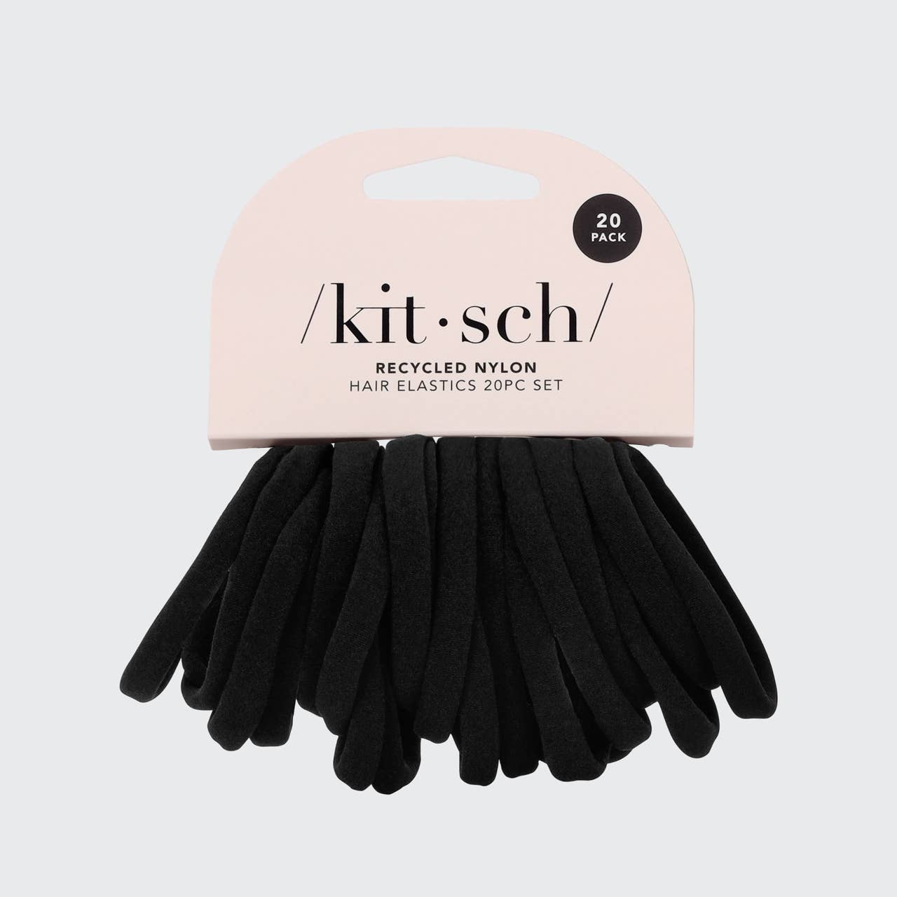 Kitsch Eco-Friendly Nylon Elastics 20pc set - Black KITSCH
