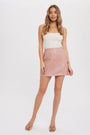 Vegan Leather Mini Skirt Bluivy