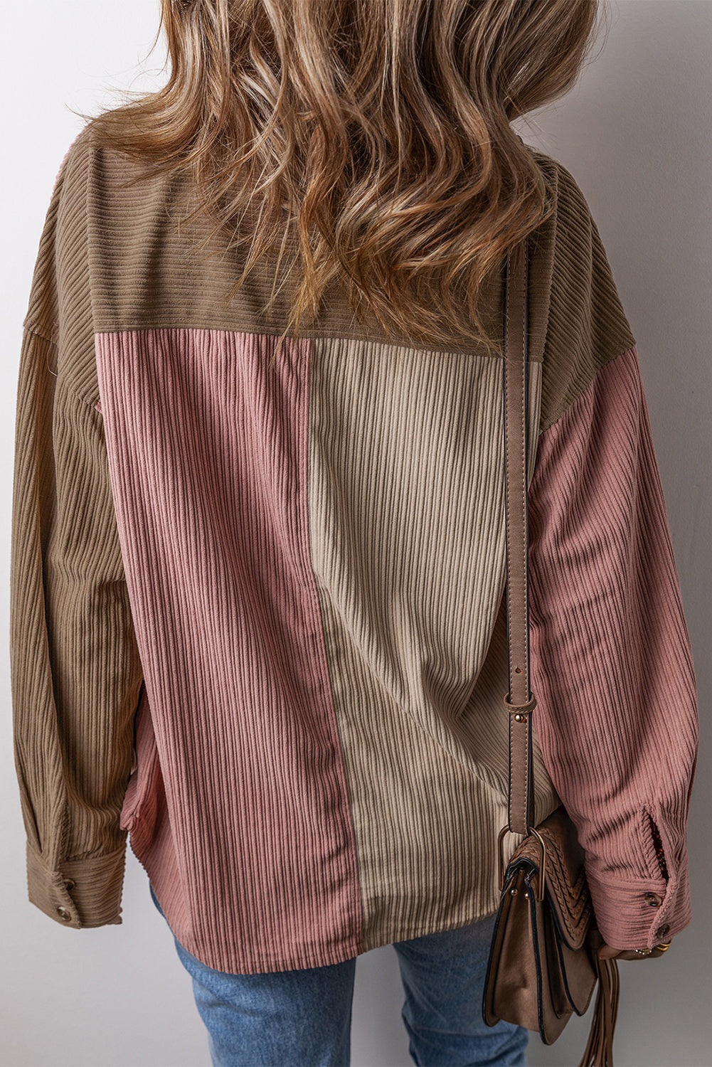 Colorblock Corduroy Shacket Florida Girl Fashion Boutique